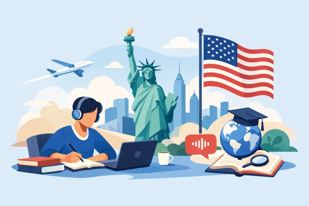 كيف أتعلم الإنجليزية في أمريكا بسرعة