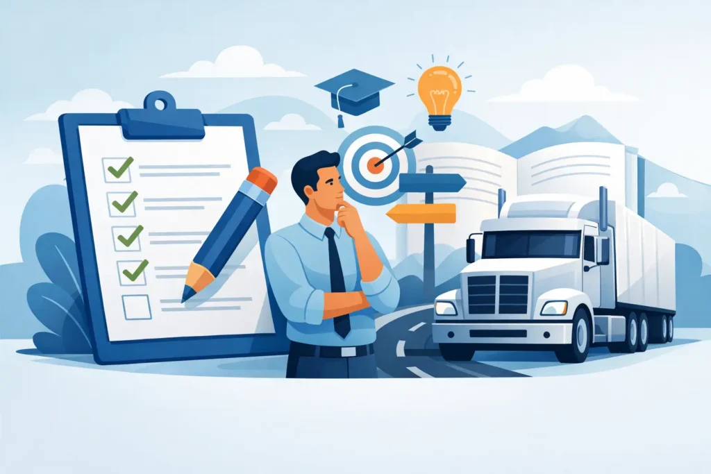 دليل اختبار CDL الكتابي: كيف تنجح