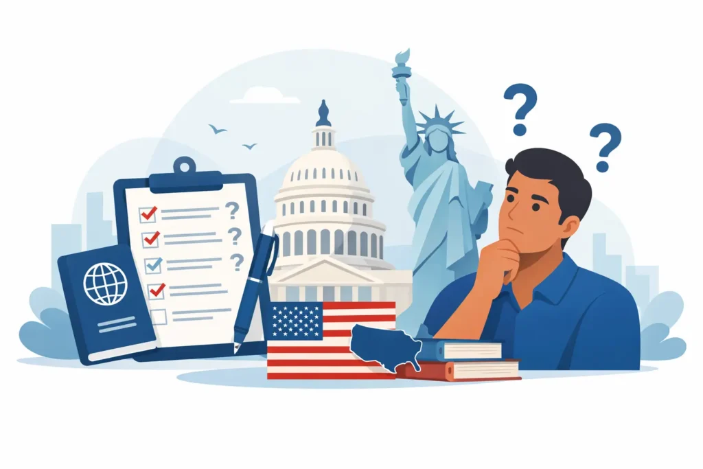 كم سؤال في اختبار التجنيس في أمريكا؟