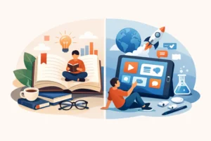 الكتاب الورقي ام التطبيق التفاعلي؟