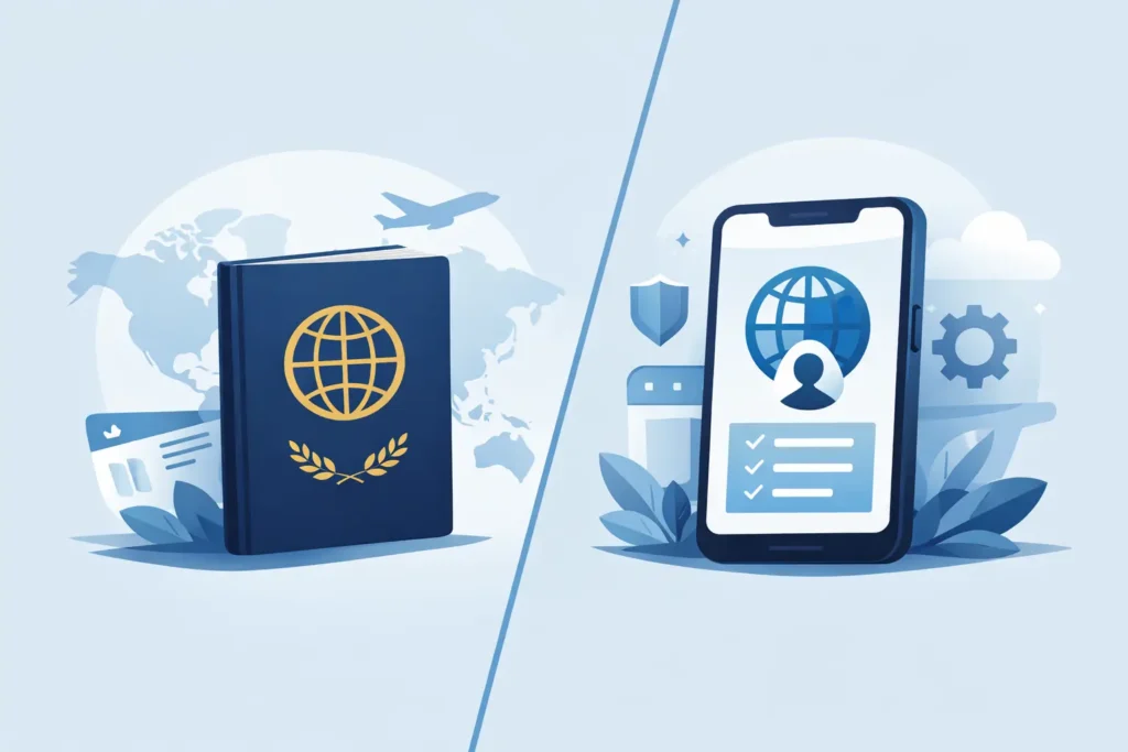 مقارنة citizenship book versus app