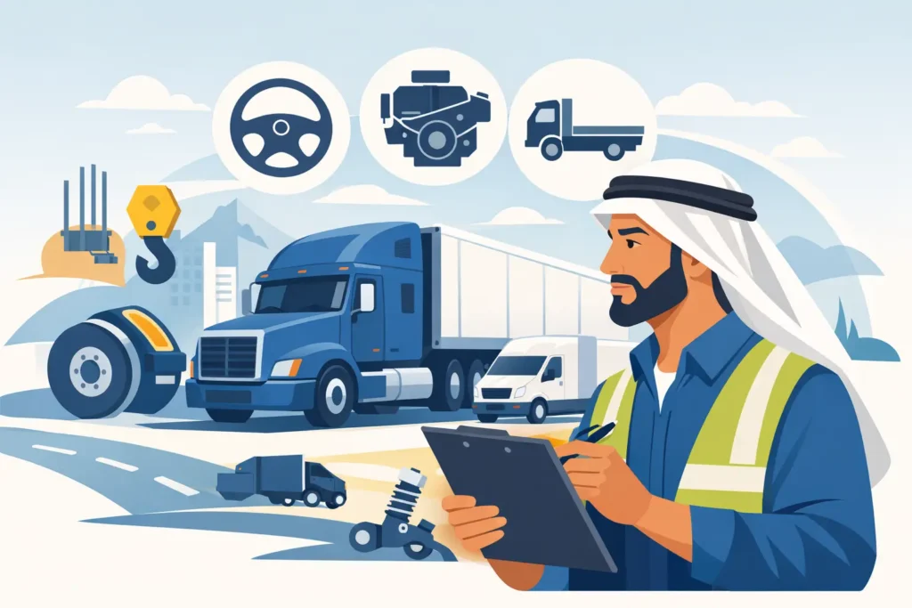 دليل مصطلحات الشاحنات بالعربي لسائق CDL