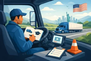 كيف تدرس cdl أثناء القيادة بأمان وذكاء في أمريكا