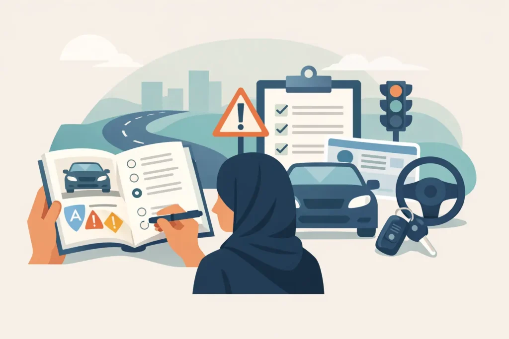 ما أفضل كتاب برميت بالعربي لاختبار القيادة؟
