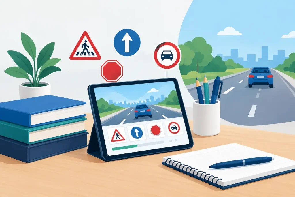 أفضل أدوات دراسة قواعد المرور لاجتياز اختبار التصريح