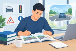 كيف أراجع البرميت بسرعة قبل امتحان القيادة