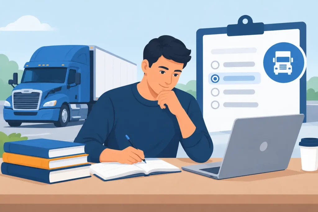 لغة اختبار CDL: كيف تفهم الأسئلة وتنجح